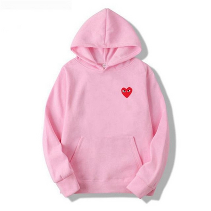 Women's Embroidered Heart Hoodie – Comfortable Hoodie