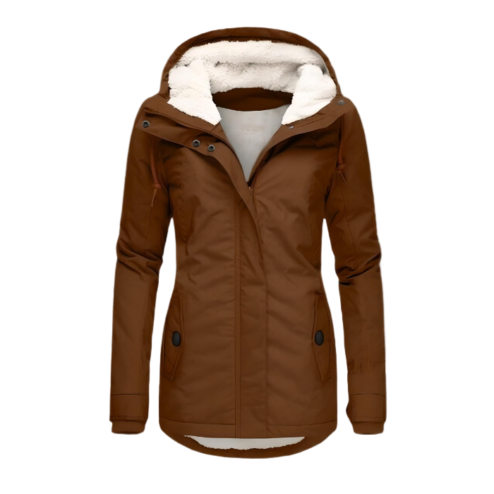 Women's Long Coat – Waterproof Winter