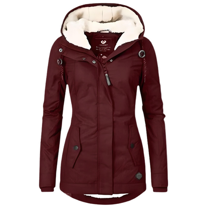 Women's Long Coat – Waterproof Winter