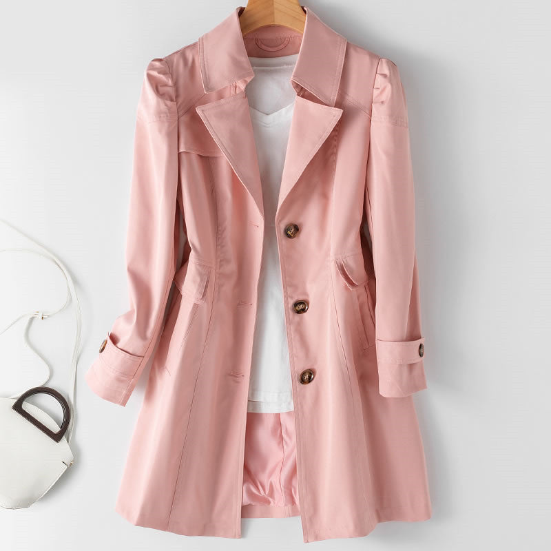 Women's Mid-Length Trench – All-Season Coat