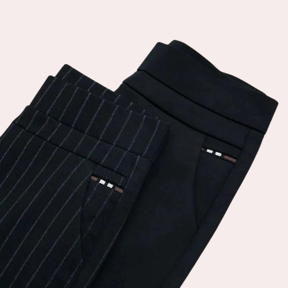 Women's High-Waist Trousers – Comfortable Stretch