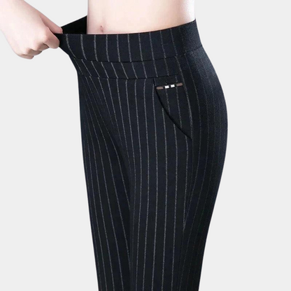 Women's High-Waist Trousers – Comfortable Stretch