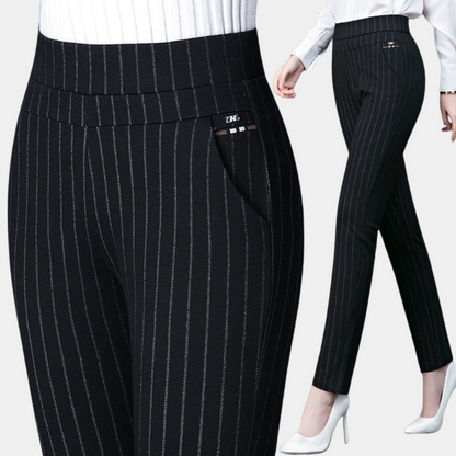 Women's High-Waist Trousers – Comfortable Stretch