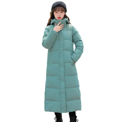 Women's Long Puffer Coat – Oversized with Hood