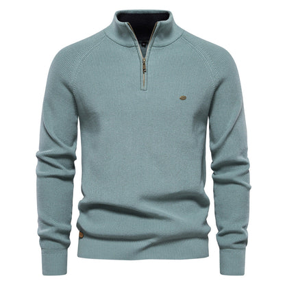 Men's Trucker Jumper – Half-Zip Collar Winter