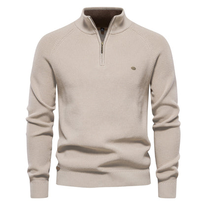 Men's Trucker Jumper – Half-Zip Collar Winter