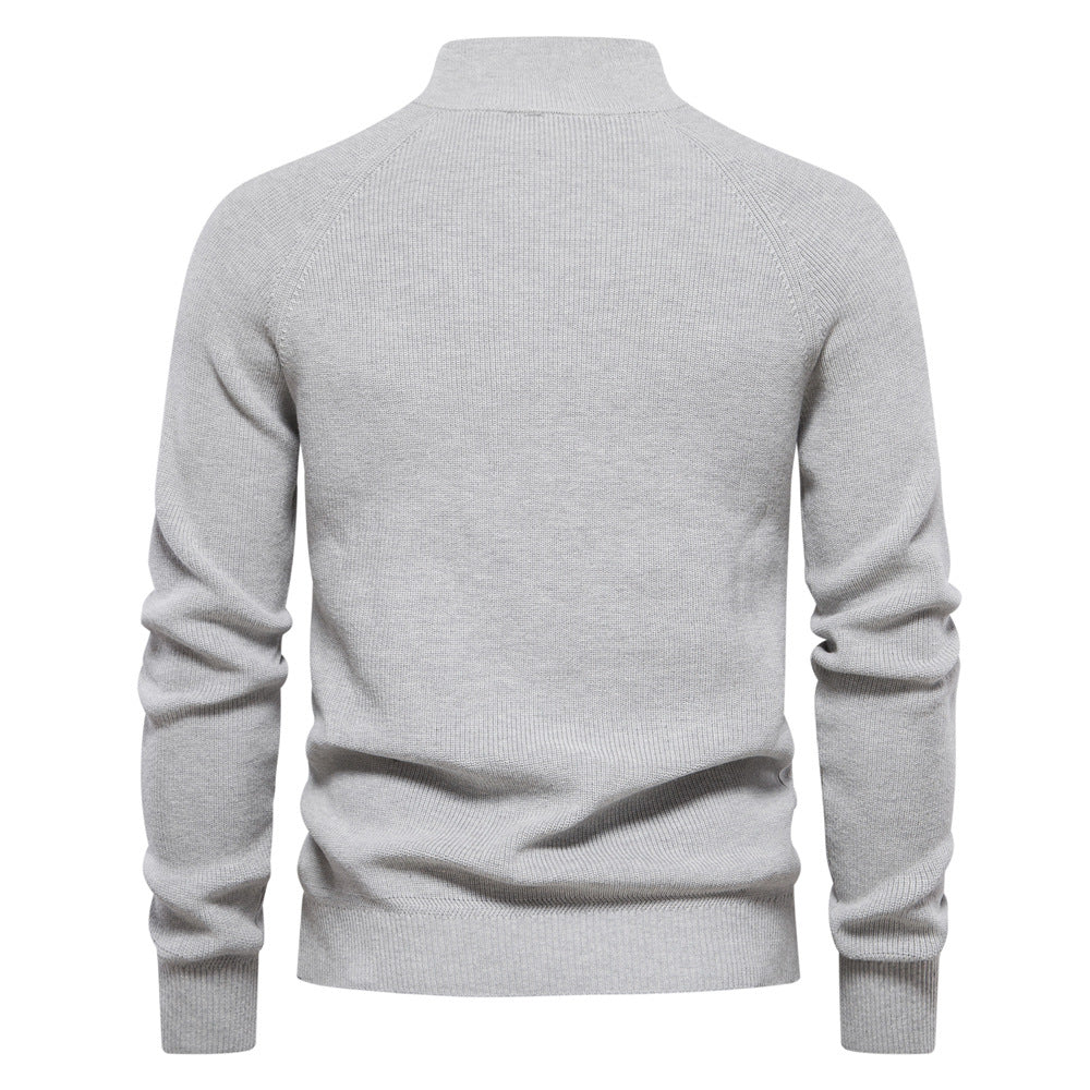 Men's Trucker Jumper – Half-Zip Collar Winter