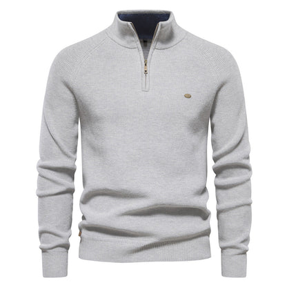 Men's Trucker Jumper – Half-Zip Collar Winter