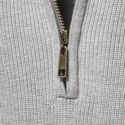 Men's Trucker Jumper – Half-Zip Collar Winter