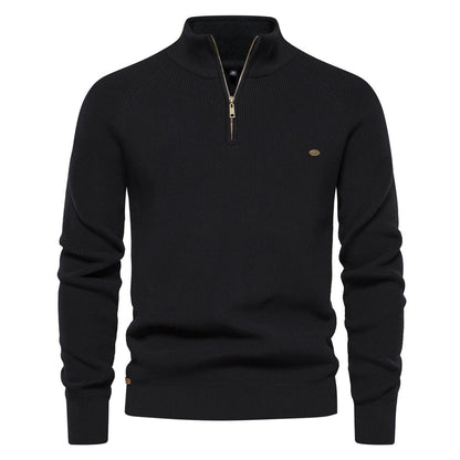 Men's Trucker Jumper – Half-Zip Collar Winter