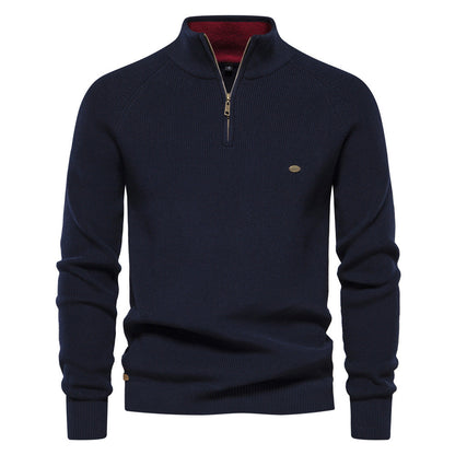 Men's Trucker Jumper – Half-Zip Collar Winter