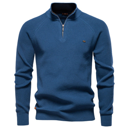 Men's Trucker Jumper – Half-Zip Collar Winter