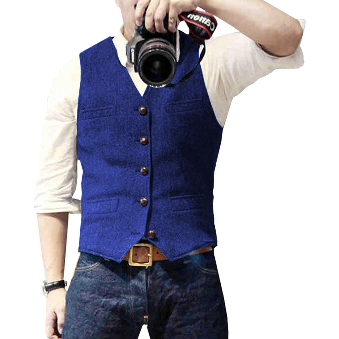 Men's Sleeveless Waistcoat – Suit Waistcoat