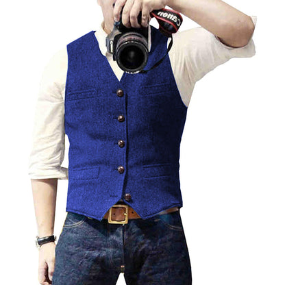 Men's Sleeveless Waistcoat – Suit Waistcoat
