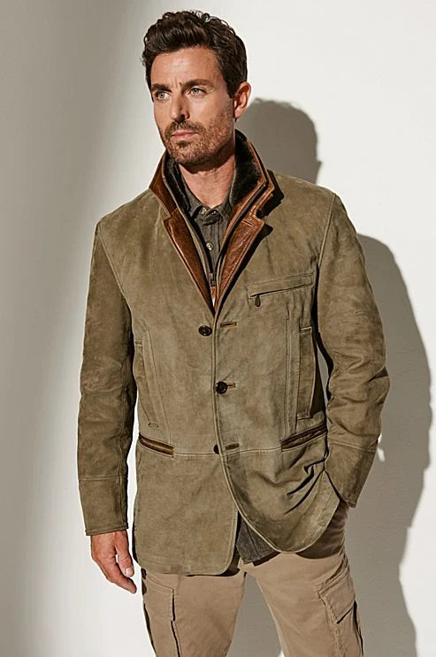 Men's Vintage Structured Jacket – Classic Men's Jacket