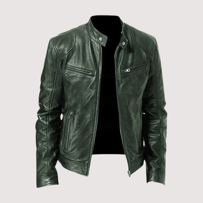 Men's Leather-Look Jacket – Weather-Resistant