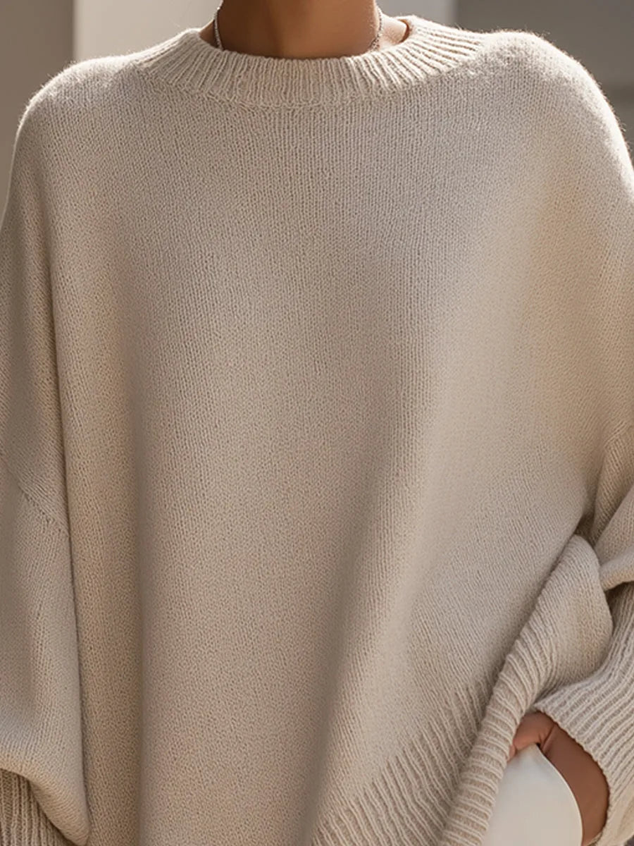 Women's Oversized Asymmetric Sweater