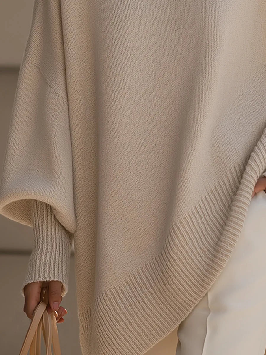 Women's Oversized Asymmetric Sweater