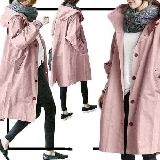 Women's Waterproof Trench Coat – Plus Sizes