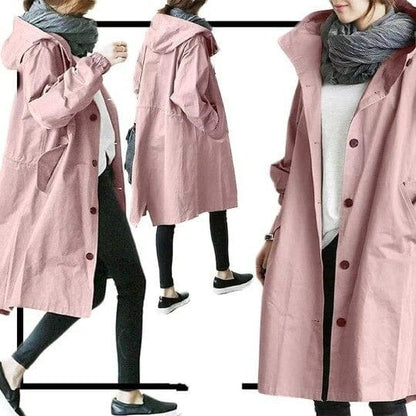 Women's Waterproof Trench Coat – Plus Sizes