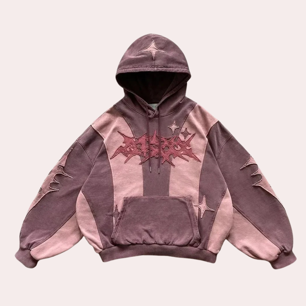Women's Oversized Vintage Star Hoodie – Washed Hoodie