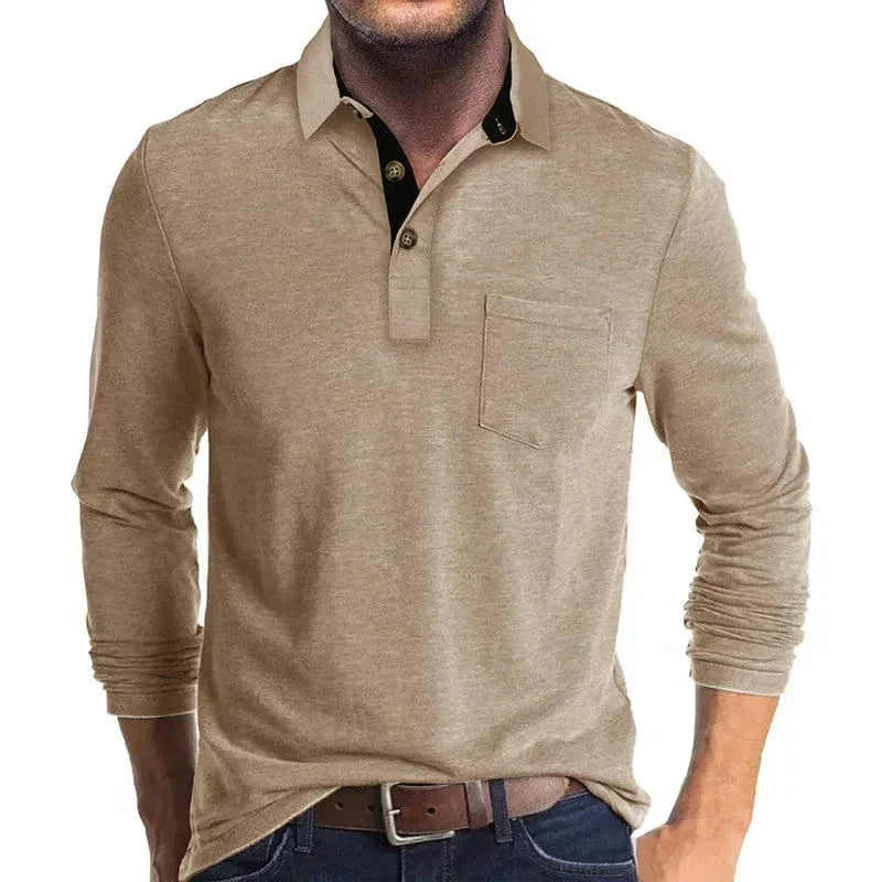 Men's Long-Sleeve Polo – Autumn Winter