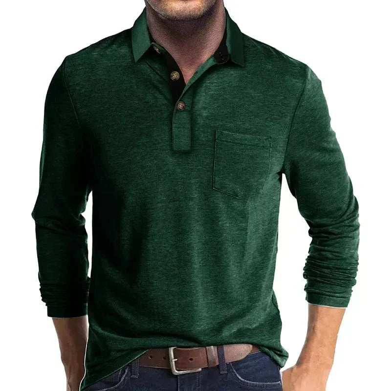 Men's Long-Sleeve Polo – Autumn Winter