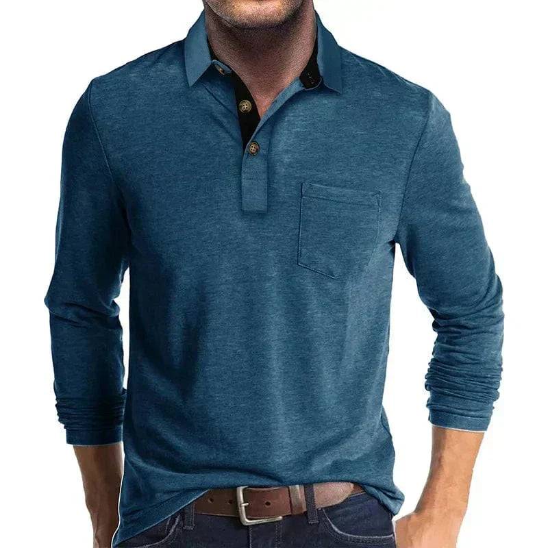 Men's Long-Sleeve Polo – Autumn Winter