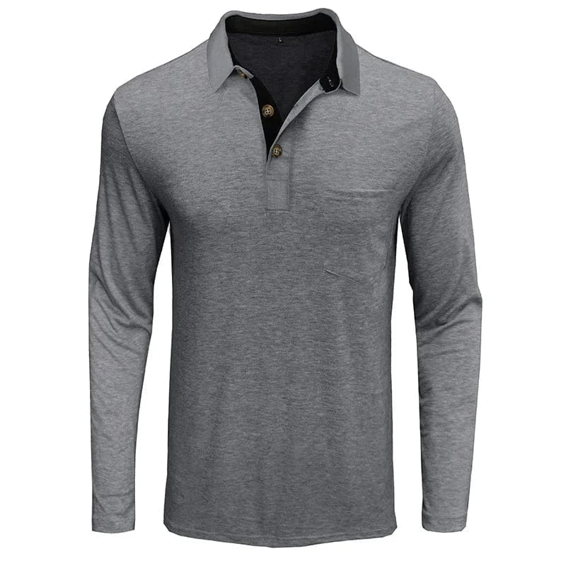 Men's Long-Sleeve Polo – Autumn Winter