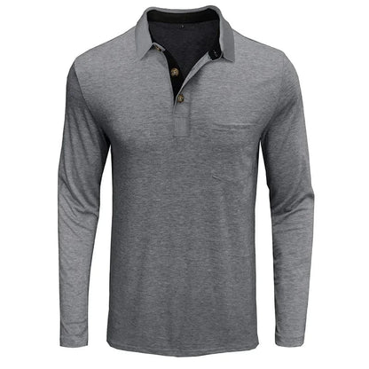 Men's Long-Sleeve Polo – Autumn Winter