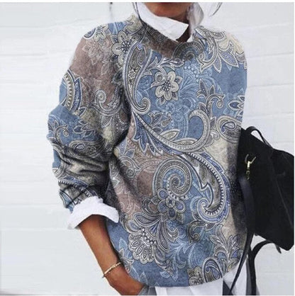 Women's Floral Jumper – Floral-Pattern Knit