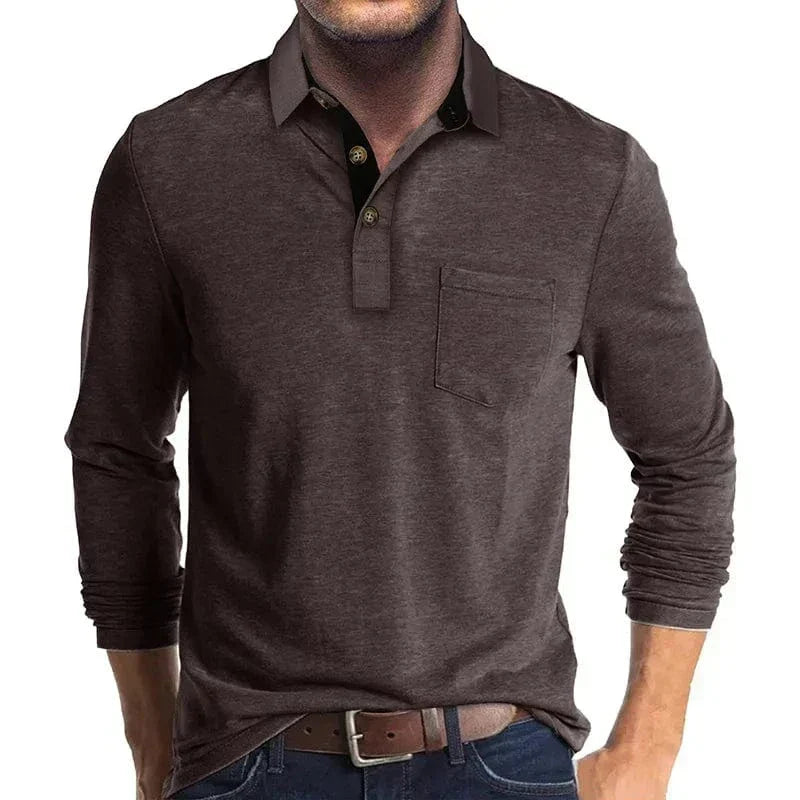 Men's Long-Sleeve Polo – Autumn Winter
