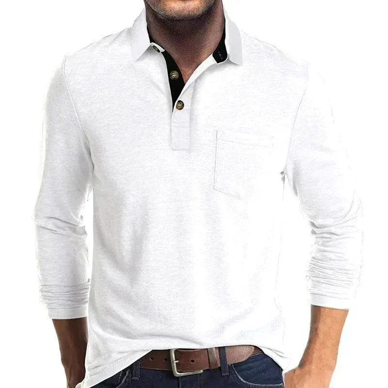 Men's Long-Sleeve Polo – Autumn Winter