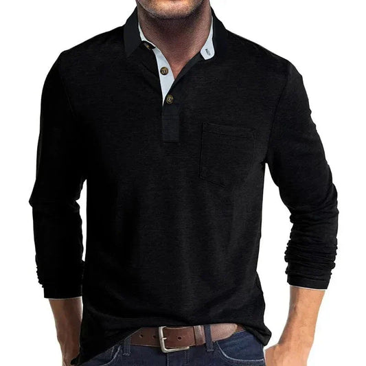 Men's Long-Sleeve Polo – Autumn Winter
