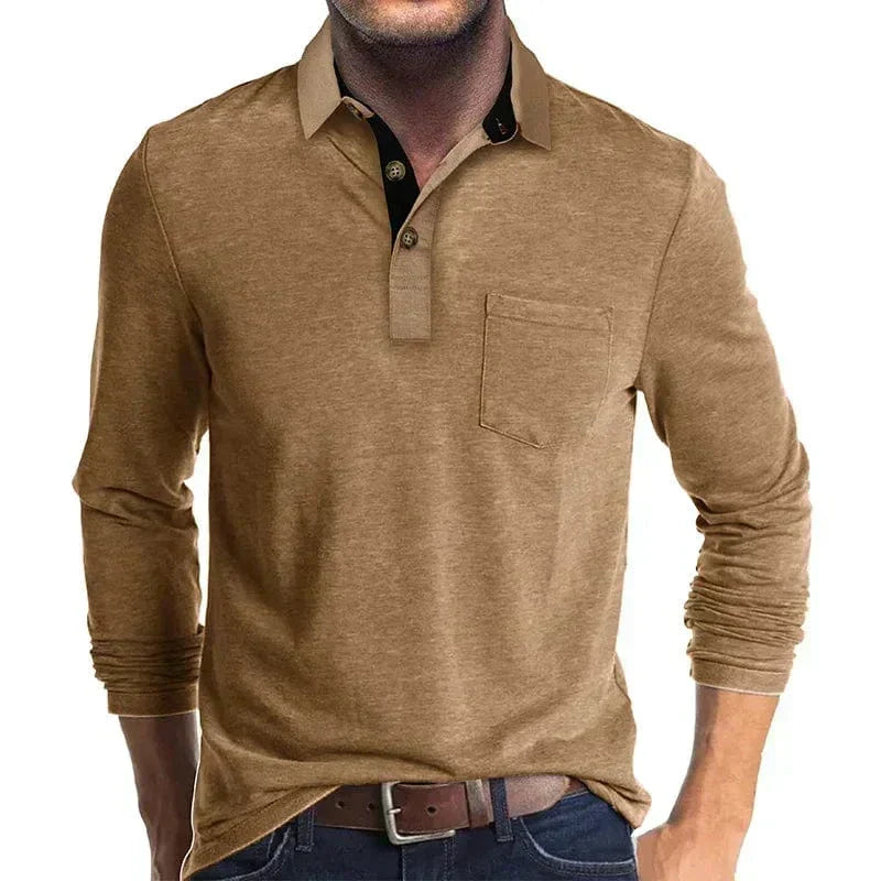 Men's Long-Sleeve Polo – Autumn Winter