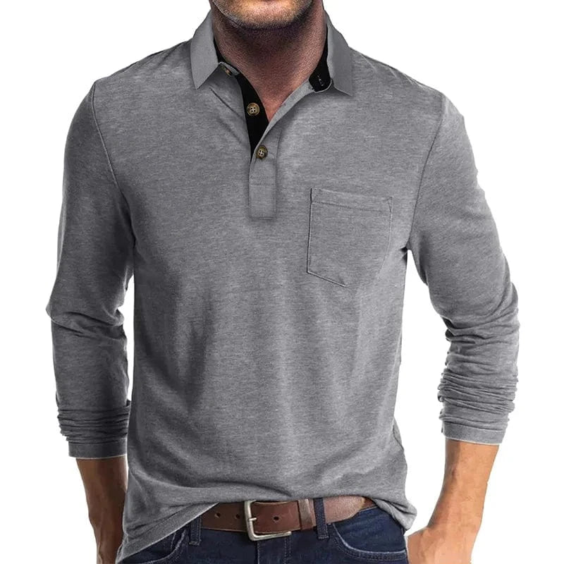 Men's Long-Sleeve Polo – Autumn Winter