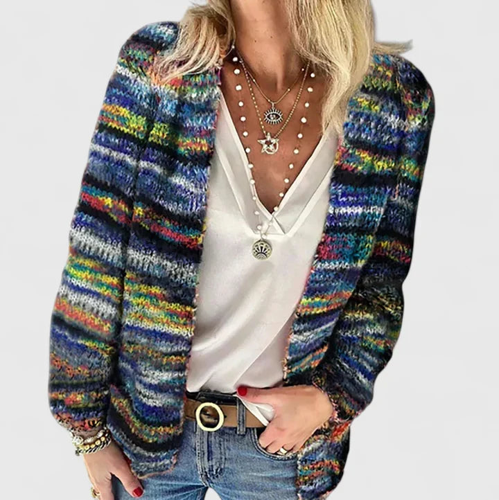 Women's Striped Jumper – Vintage Long Sleeves Plus Sizes