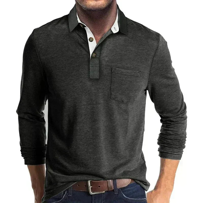 Men's Long-Sleeve Polo – Autumn Winter