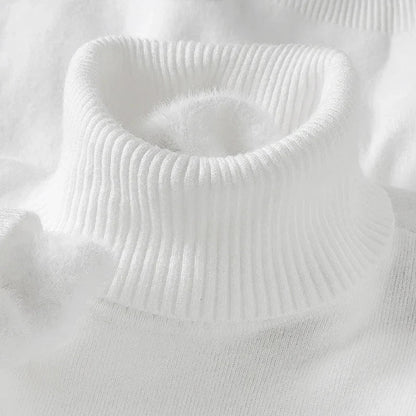 Men's Roll-Neck Jumper – Classic Knit Autumn Winter