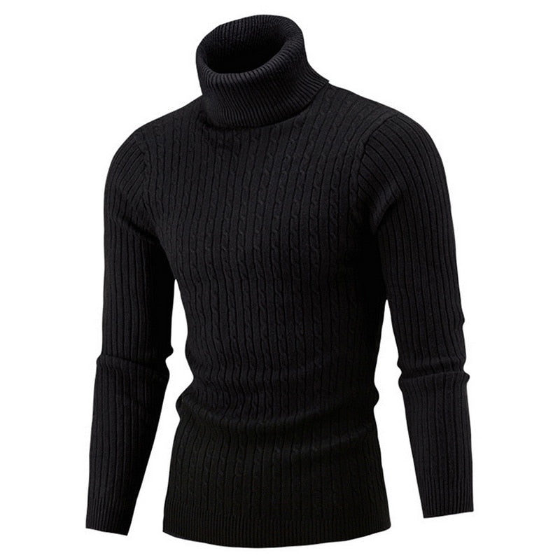 Men's Roll-Neck Jumper – Warm Comfortable Winter