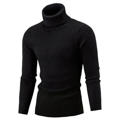 Men's Roll-Neck Jumper – Warm Comfortable Winter