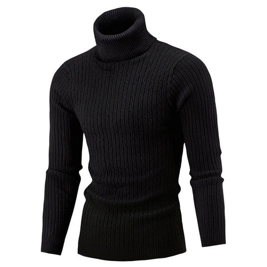 Men's Roll-Neck Jumper – Warm Comfortable Winter