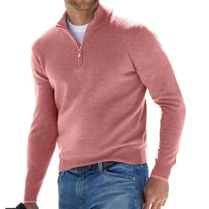 Men's Zip Jumper – Half-Zip Stand Collar