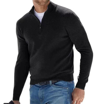 Men's Zip Jumper – Half-Zip Stand Collar