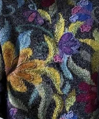 Women's Floral Jumper – Floral-Pattern Knit