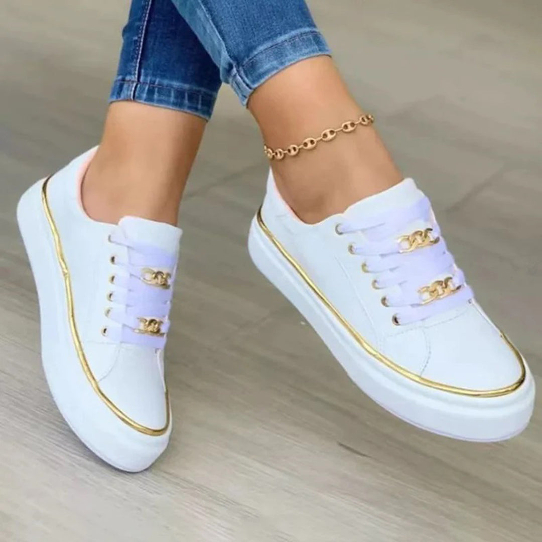 Women's Winter Trainers – Gold Details