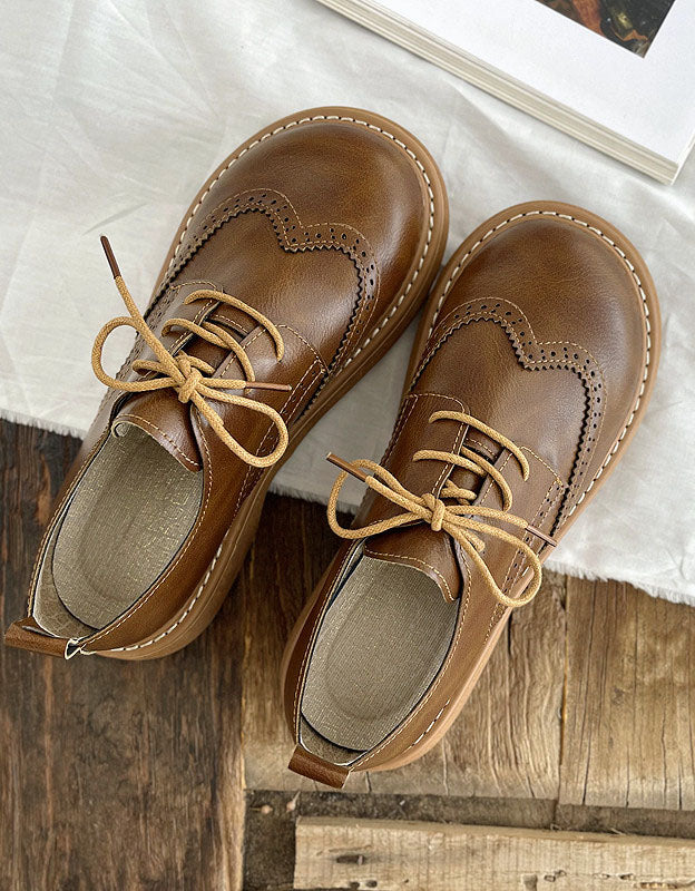 Women's Derby Shoes – Square Toe Wide Fit