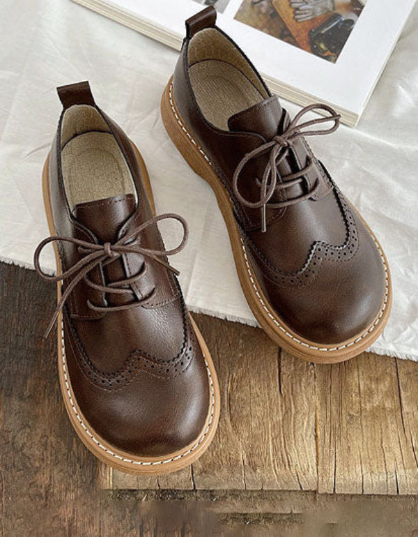Women's Derby Shoes – Square Toe Wide Fit