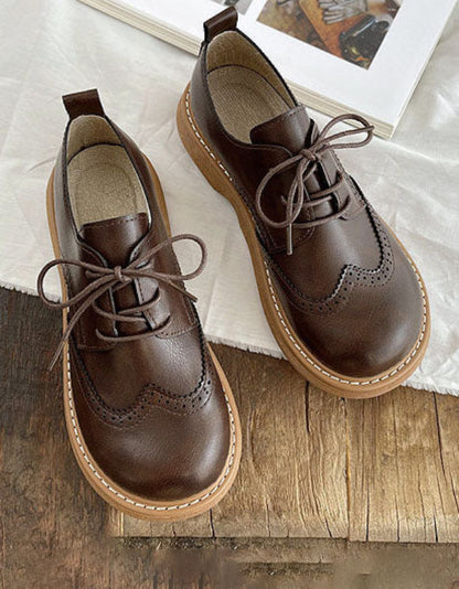 Women's Derby Shoes – Square Toe Wide Fit