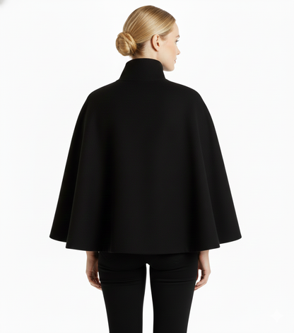 Women's Winter Coat – Wool-Look with Collar
